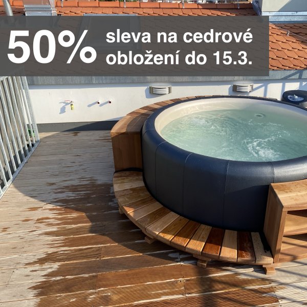 SLEVA 50% na cedrové obložení jen do 15.3.2022